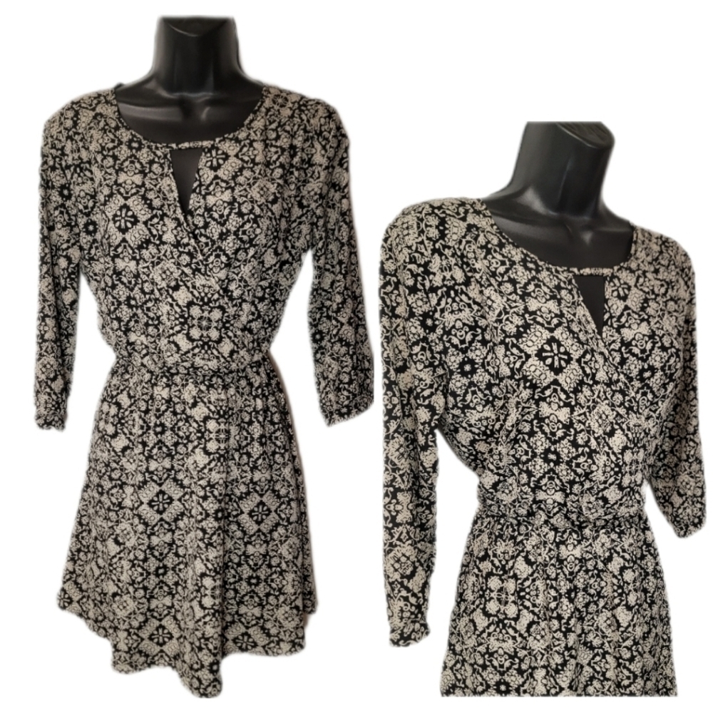 Lush Faux Wrap Dress
